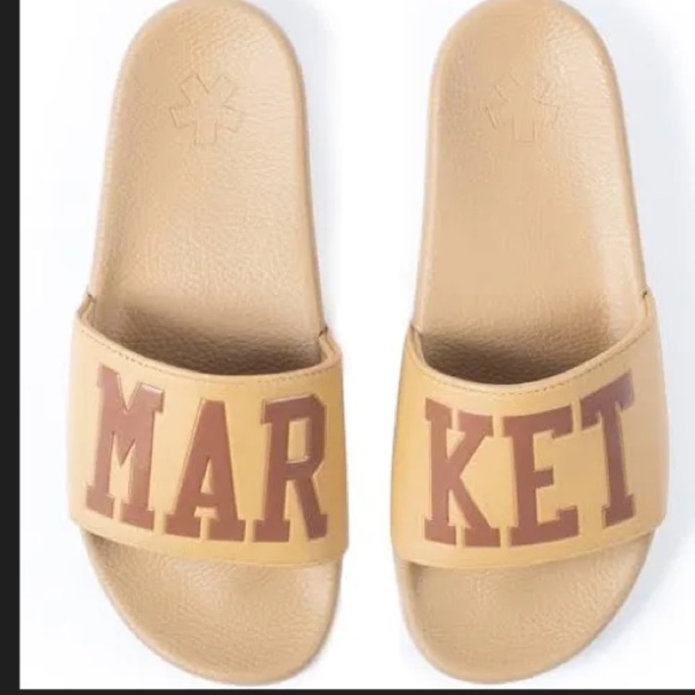 Market slides size 9 khaki
